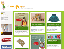 Tablet Screenshot of froschpyjama.de